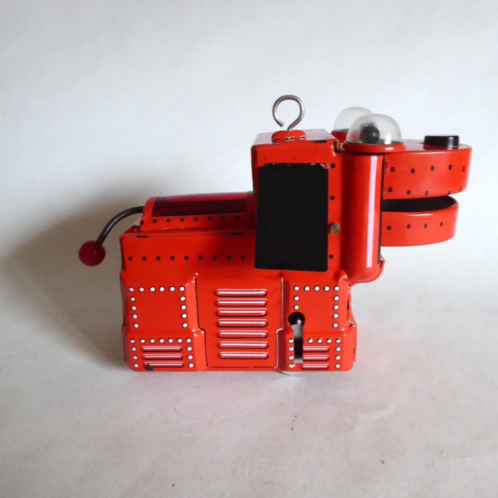 VINTAGE NEW ROVER SPACE DOG SCHYLLING WIND UP COLLECTIBLE TIN TOY - Picture 7 of 15